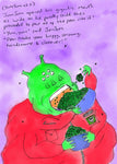JumJum & the Peas Coloured Sketch & Wording Art